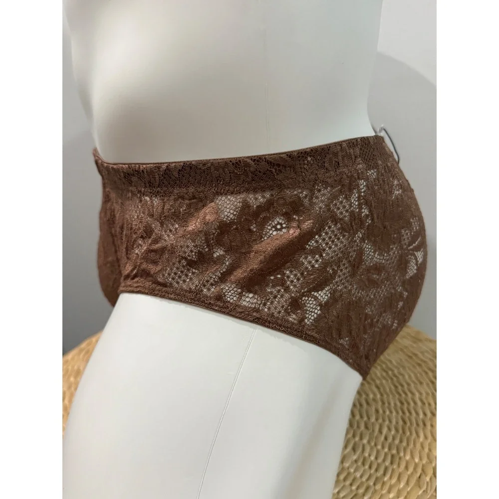 Cosabella Never Say Never Comfort Micro Brief Men's Lace Underwear Due Brown L